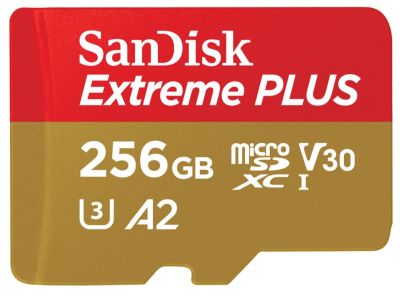 Sandisk 256GB Extreme Plus Micro-SDXC Speicherkarte nur 34,99€