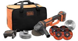 Top! Black+Decker BCG720M1 18 V Akku Winkelschleifer mit 4,0 Ah Akku für 81,99€ (Vergleich: 118€)