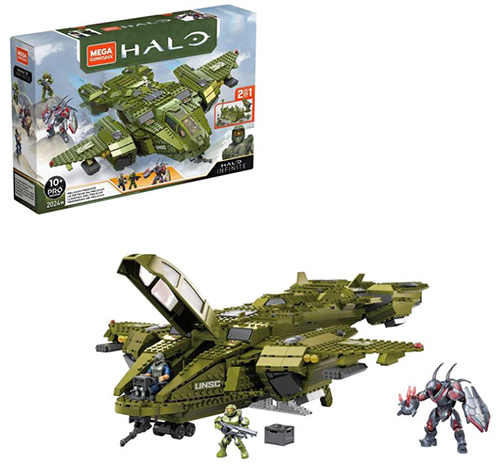 Mega Construx GNB28 – Halo Infinite 2-in-1 UNSC Pelican-Flugschiff (3 Figuren, 2024 Bausteine) für nur 109,99€ – statt 149€