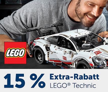 15% Rabatt auf Lego Technic Artikel im myToys Onlineshop
