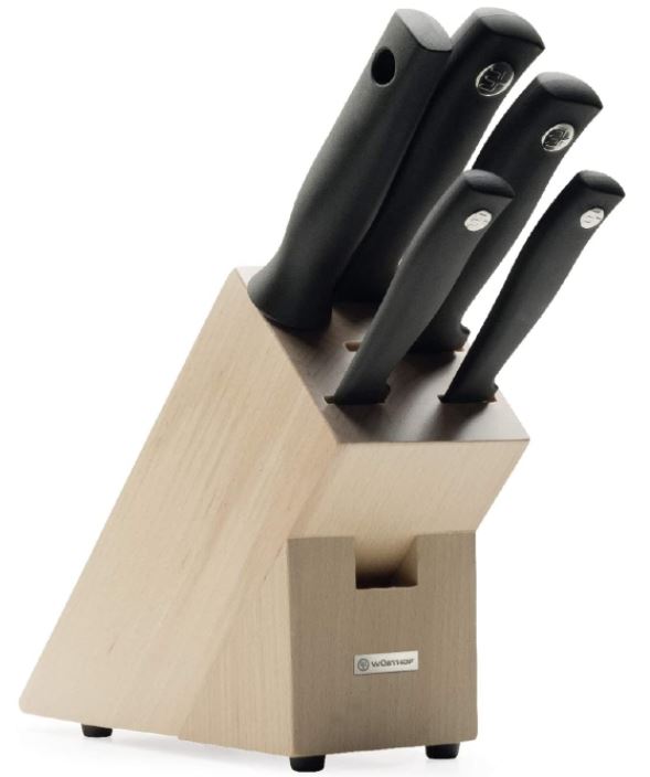 Wüsthof Messerblock 5-tlg Küchenmesser Set inkl. 4 Kochmesser und 1 Wetzstahl für nur 69,99€ (statt 96€)