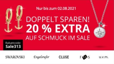 Satte 20% Extra-Rabatt auf ausgewählte Schmuckstücke im Christ Onlineshop