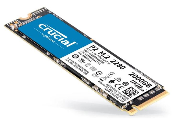 Crucial P2 SSD 2 TB M.2 2280 PCI Express 3.0 x4 (NVMe) für nur 174,99€ inkl. Versand