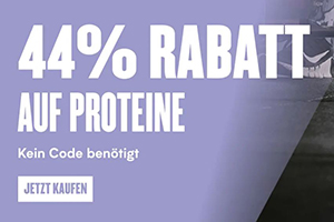 44% Rabatt auf alle Proteine + 42% auf den Rest bei MyProtein