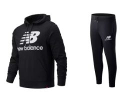 New Balance Trainingsanzug Essentials Stacked Logo in S bis XXL für 54,90€