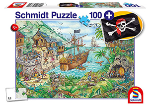 Schmidt Spiele – In der Piratenbucht Kinderpuzzle (mit Piratenflagge, 100 Teile) für nur 5,65€ (statt 8,65€)