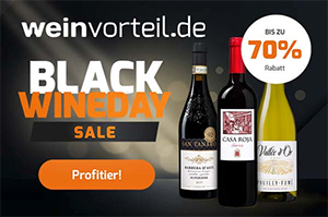 20% Extra-Rabatt auf rund 200 reduzierte Weine bei Weinvorteil (MBW: 50€)