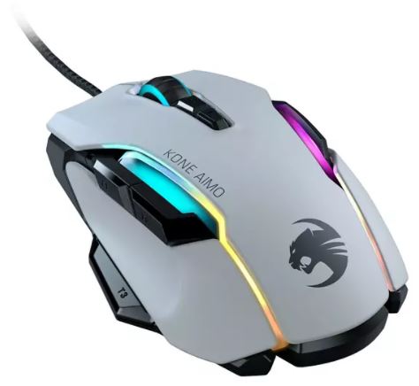 Roccat Kone AIMO Gaming Maus in Weiß