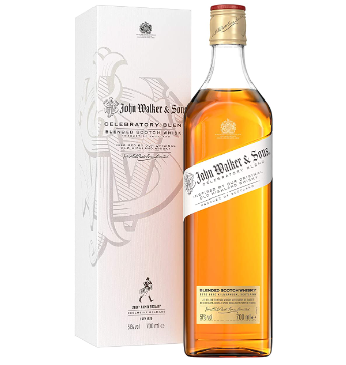 Johnnie Walker & Sons Celebratory Blend zum 200-jährigen Jubiläum, Blended Scotch Whisky, 70 cl für nur 42,80€ inkl. Versand