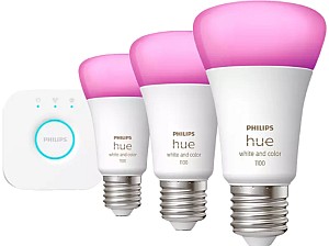 Philips Hue White und Color Ambient E27 LED 3er-Set + Hue Bridge für nur 89,99€ (statt 118€)