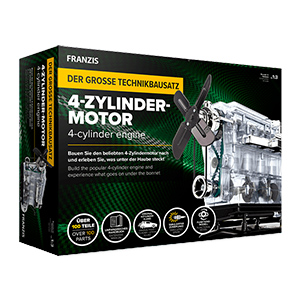 FRANZIS Der große Technikbausatz 4-Zylinder-Motor für nur 44,95€ (statt 78€)