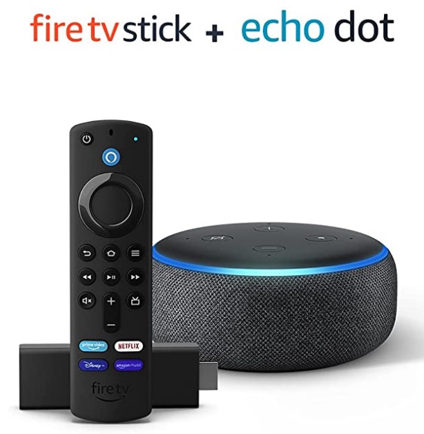 Amazon Echo Dot (3. Generation) + Amazon Fire TV Stick mit Sprachfernbedienung für nur 34,98€ im Bundle