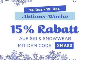15% Rabatt auf Ski- und Snowwear bei Engelhorn