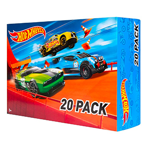 Hot Wheels DXY59 Die-Cast Geschenkset mit 20 Spielzeugautos (Maßstab 1:64) für nur 18,99€