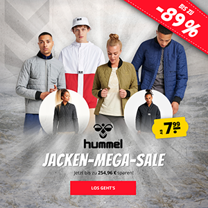 Hummel Jacken Mega-Sale mit bis zu 89% Rabatt bei SportSpar – ab 7,99€