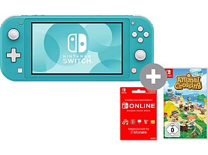 Nintendo Switch Lite Konsole (Türkis/ Koralle) + Animal Crossing + 3 Monate Switch Online Mitgliedschaft für 209,99€ inkl. Versand (statt 252€)