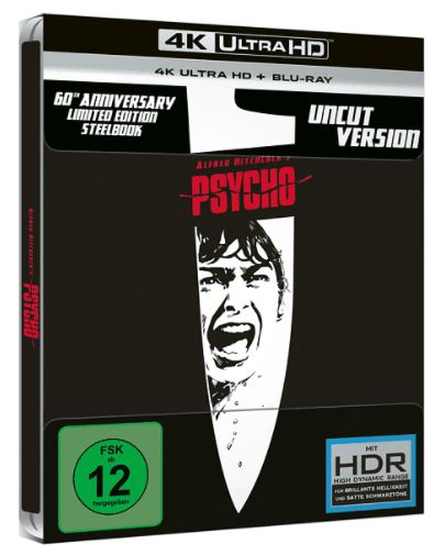 Psycho SteelBook 4K Ultra HD Blu-ray + Blu-ray für nur 13,99€ (statt 31€)