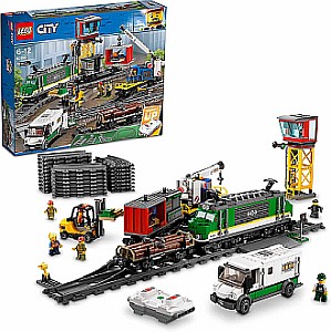 LEGO 60198 City Güterzug – Set mit batteriebetriebenem Motor und Bluetooth-Fernbedienung für 113,44€ (statt 133,99€)