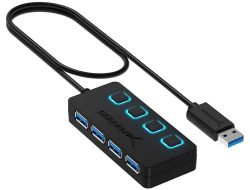 Sabrent USB HUB – 4-Port -USB 3.0 für 7,49€ (statt 14,99€)