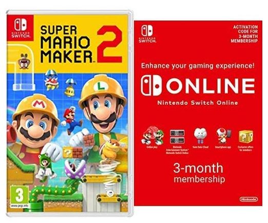Super Mario Maker 2 [Nintendo Switch] + 3 Monate Switch Online Mitgliedschaft für nur 34,07€ inkl. Versand (statt 49€)