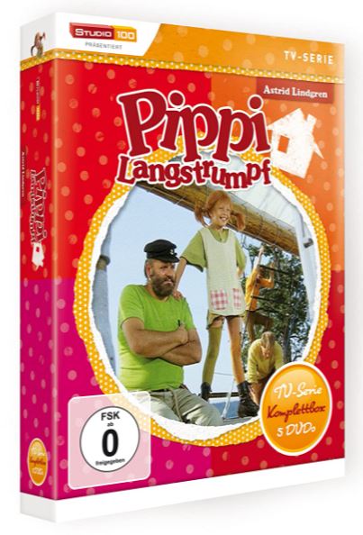Astrid Lindgren: Pippi Langstrumpf - TV-Serie Komplettbox (5 DVDs, Digital restauriert)