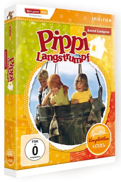 Astrid Lindgren: Pippi Langstrumpf - Spielfilm Komplettbox (4 DVDs, Digital restauriert)