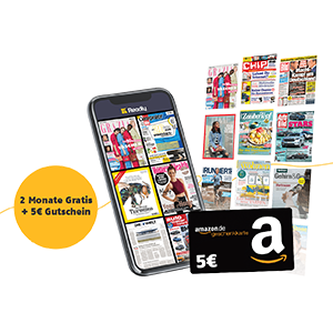 Letzter Tag! 2 Monate Readly Magazin-Flatrate mit über 5.000 Zeitschriften gratis + 5€ Amazon Gutschein
