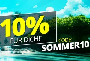 10% Rabatt auf alles bei Sportspar!