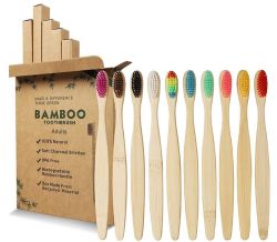 GeekerChip Bambus Zahnbürsten 10 Stück für 6,99€