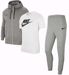 Wieder da: Nike Freizeit Outfit Team Park 20 (Kapuzenjacke + Shirt + Trainingshose, versch. Farben) für 59,99€ (statt 80€)