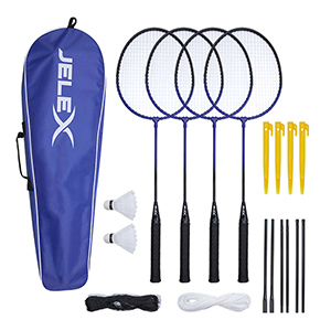 4er-Set JELEX Big Utd. Badminton Schläger mit Ball und Netz für nur 22,13€ inkl. Versand