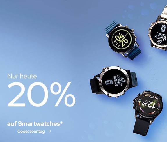20% Rabatt auf Smartwatches im Galeria Onlineshop