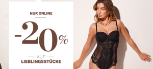 20% Rabatt auf über 500 Artikel im Hunkemöller Onlineshop