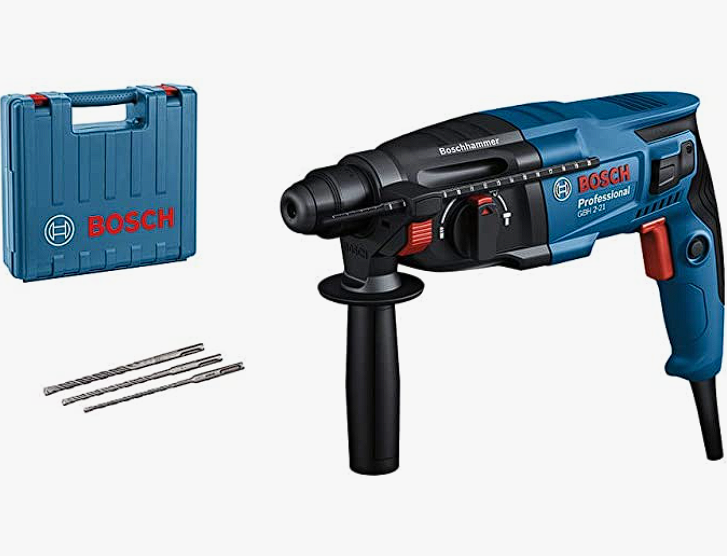 Bosch Professional Bohrhammer GBH 2-21 mit SDS plus, inkl. 3x Drill Bit SDS plus für nur 96,90€ inkl. Versand