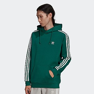 ADIDAS ORIGINALS adicolor 3-Stripes Fleece Hoodie (grün) für 39,99€ (statt 70€)