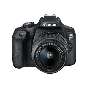 CANON EOS 2000D Kit Spiegelreflexkamera + 18-55 mm Objektiv für nur 349,95€ (statt 416€)