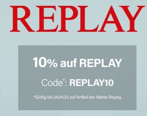 Nur bis übermorgen: 10% Rabatt auf alles von Replay bei Jeans Direct!