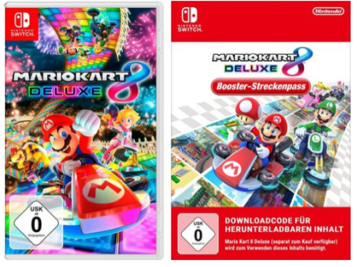 Mario Kart 8 Deluxe Nintendo Switch inkl. Booster-Streckenpass für nur 53,72€ inkl. Versand