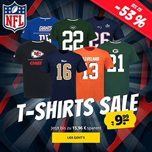 Großer NFL T-Shirt Sale bei SportSpar – ab 9,99€ pro Shirt!