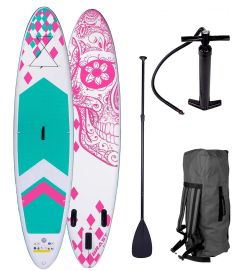 BRAST SUP Board Candy Skull Stand up Paddle Set (320cm) für nur 174,95€