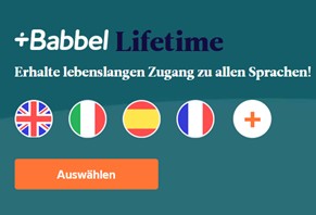 Babbel Lifetime Zugang auf alle Sprachen für 199€ (statt 360€)