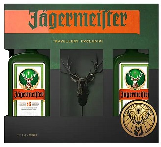 4 Flaschen Jägermeister (35% Vol., 4x 0,5 Liter) + 2x Hirsch-Ausgießer für 35,80€ inkl. Versand (statt 48€)