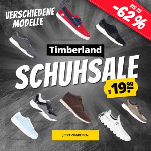 Timberland Schuh-Sale mit bis zu 62% Rabatt bei Sportspar.de (ab 50€ VSK-frei)