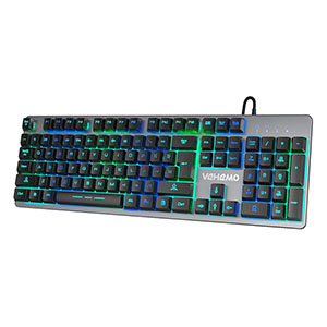 Vehemo Gaming Tastatur mit RGB Hintergrundbeleuchtung für nur 12,78€ inkl. Versand