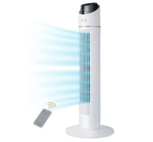 Perfekt für den Sommer: Brelley Turmventilator (86cm, 50W, mit Fernbedienung, 3 Modi) für nur 39,99€ inkl. Versand.