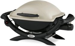 Weber Q1000 Gasgrill Titan (43 x 32 cm) für 198,99€