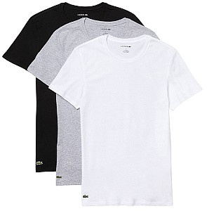 3er Pack Lacoste Basic-T-Shirt mit Rundhals- oder V-Ausschnitt (3 verschiedene Farben) für 24,95€ (statt 36€)