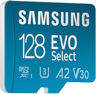 Samsung EVO Select 128GB microSDXC (UHS-I U3 130MB/s) für 11,99€ (statt 17,99€) – Prime