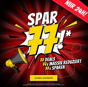 Spar77 bei Sportspar – 77 Deals – 77 Produkte massiv im Preis reduziert