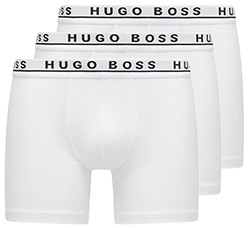 BOSS 3P CO/EL Dreier-Pack eng anliegende Boxershorts in Weiß für nur 19,99€ (statt 32€)
